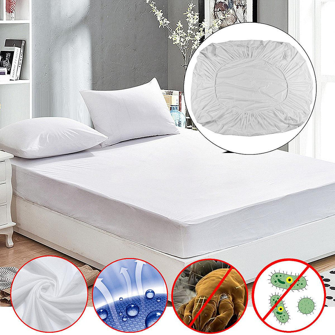 Anti Dust Mite Mattress Protector Cover Breathable Fitted Bed Sheet Waterproof Furniture Waterproof Cover - MRSLM