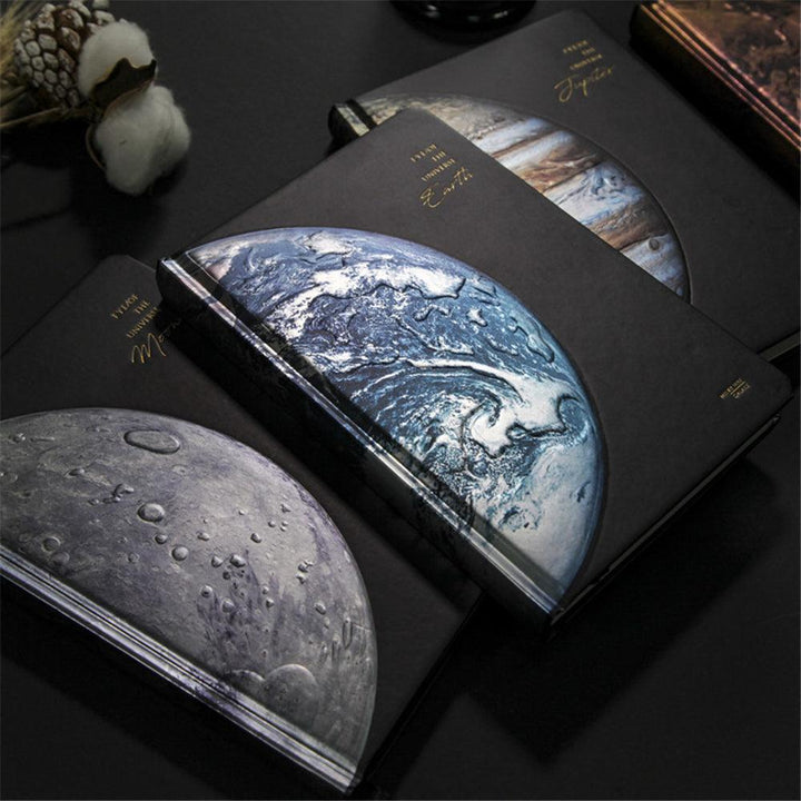 AR Universe Notebook Starry Sky Notebook AR Cover Venus Jupiter Earth Moon Science and Technology Book For School Students Supplies - MRSLM