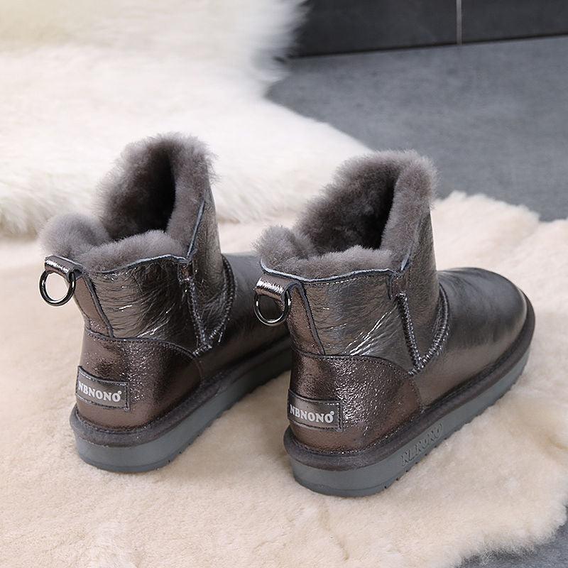 Plush Thickened Warmth And Non-slip Fur Cotton Shoes - MRSLM