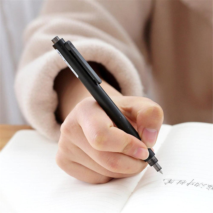 KACO ROCKET 10Pcs Gel Pen Set 0.5mm Black/White Simple Press Design Netural Pen School Students Office Meeting Supplies - MRSLM