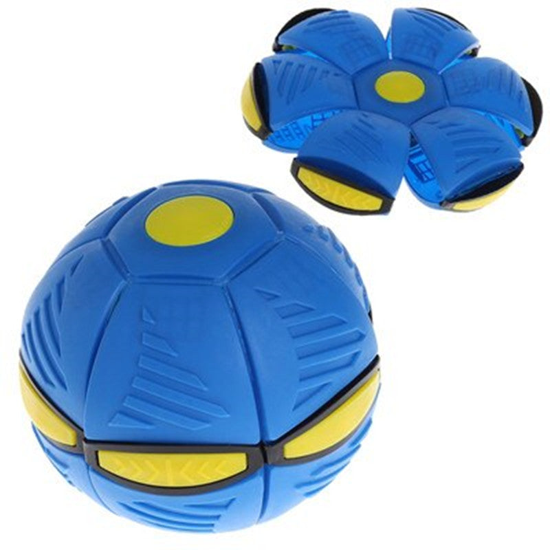 Flying UFO Flat Throw Disc Ball with LED Light Toy Kid Outdoor Garden Beach Game