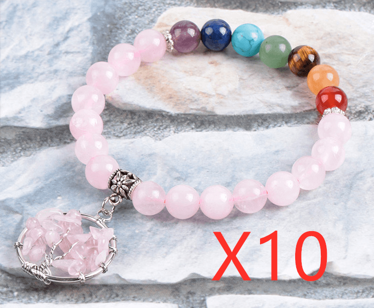 Crystal beaded bracelet, view 5 - MRSLM
