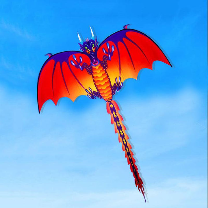 Outdoor Nylon 57"×59" Beach Park Flying Kite Dragon Pterosaur Dinosaur With String Spool For Kids Adults - MRSLM