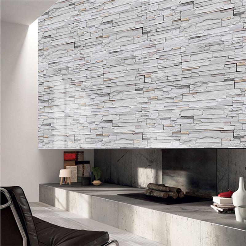 45cmx10m 3D Stone Brick Wallpaper PVC Wall Sticker Home Decor Art Wall Paper for Bedroom Living Room Background Decal - MRSLM