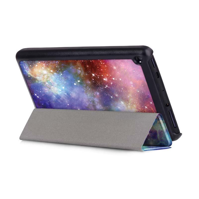 Tri-Fold Pringting Tablet Case Cover for New F ire HD 7 2019- The Milky Way - MRSLM