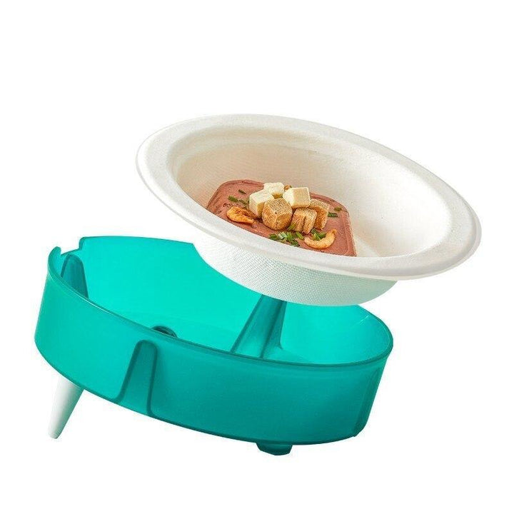 Cat Disposable Food Bowl Replaceable Portable Bowl Dog Feeders Cat Bowls Bowl Holder Eco-friendly Paper Bowl - MRSLM