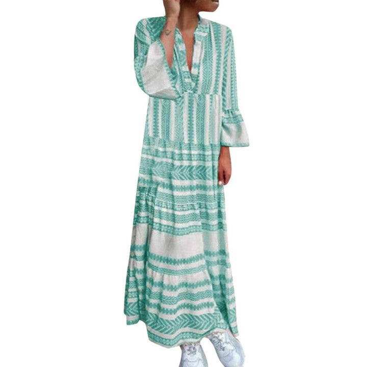 Printed long-sleeved Bosiami dress - MRSLM