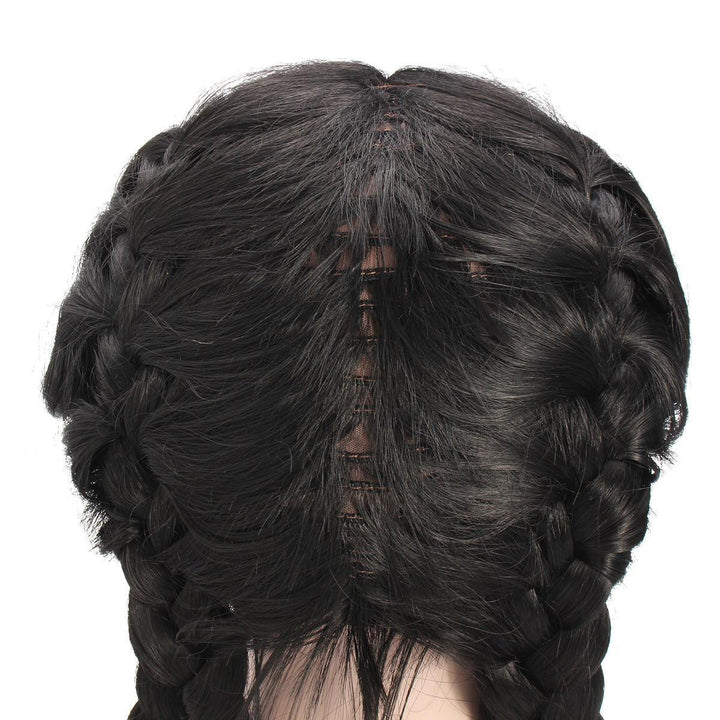 26'' Deep Straight Braided Lace Front Human Hair Wig - MRSLM