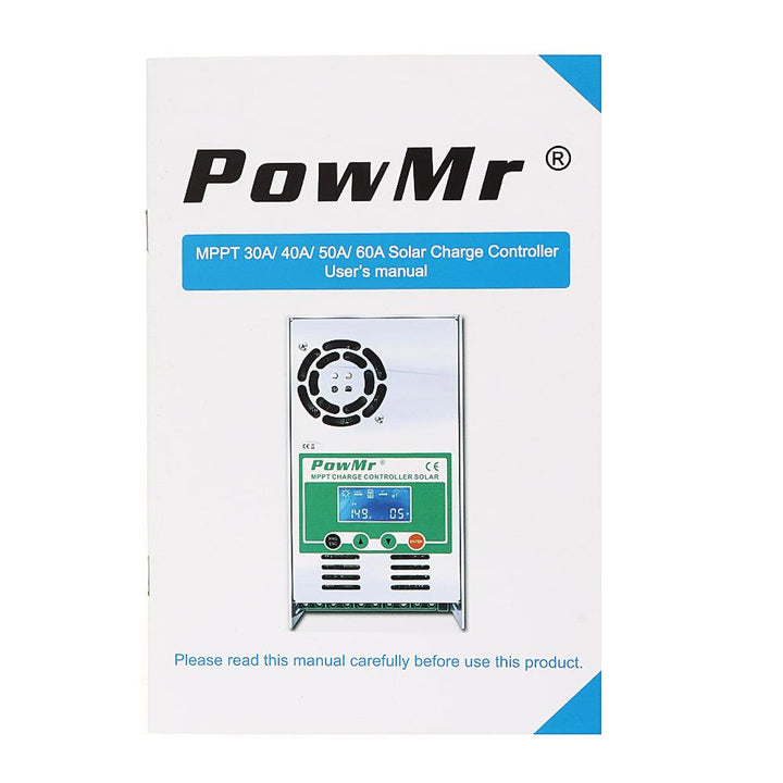 PowMr MPPT 60A Solar Charge and Discharge Controller 12V 24V 36V 48V Auto for Max PV 190VDC Lead Acid Lithium Battery - MRSLM