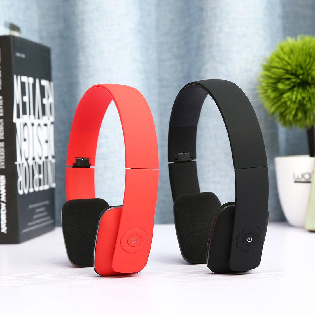 Wireless Stereo Headphone Foldable bluetooth Sport Hifi Noise Cancelling Over-ear Headset With Mic - MRSLM