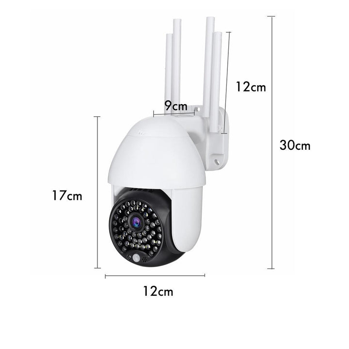 1080P HD IP CCTV Camera Surveillance Outdoor Wi-Fi PTZ 5MP 50LED Security IR Camera - MRSLM