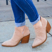 Women's pointed toe Martin boots, thick heel, view 5 - MRSLM