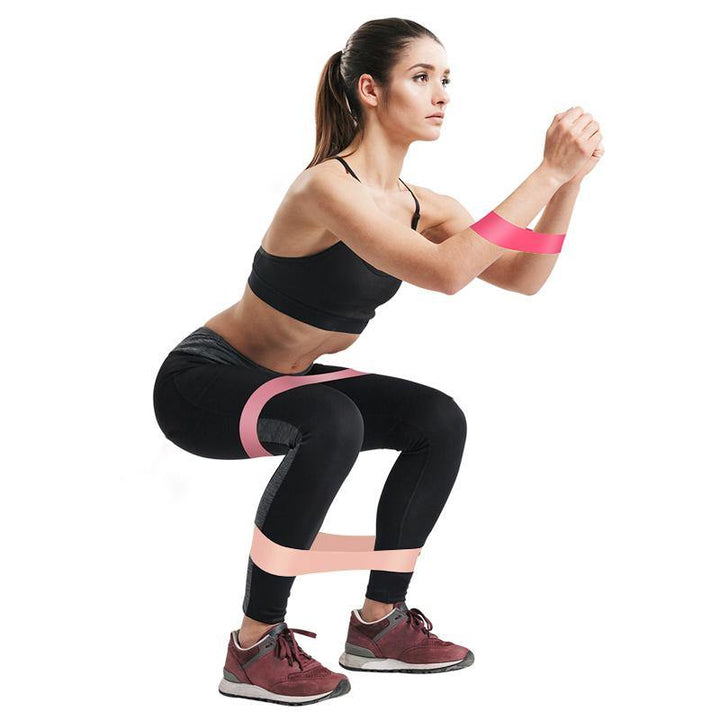5Pcs Gradient Tension Belt,Yoga Latex Belt Tension Elastic Resistance Loop Bands Yoga Exercise Gym Training (#01) - MRSLM