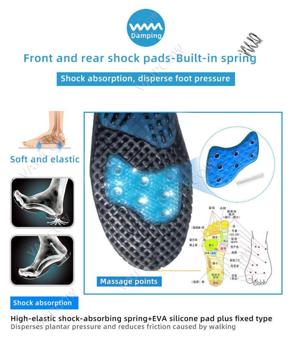Spring Silicone Orthopedic Arch Support Insoles Inserts Flat Feet Orthotic Shoes Sole Insoles Plantar Fasciitis - MRSLM
