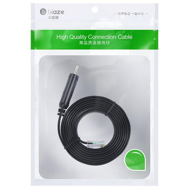 BIAZE HX25 USB to RJ45 Console Cable 1.8m Converter TP-LINK Router Configuration Conversion Cable - MRSLM