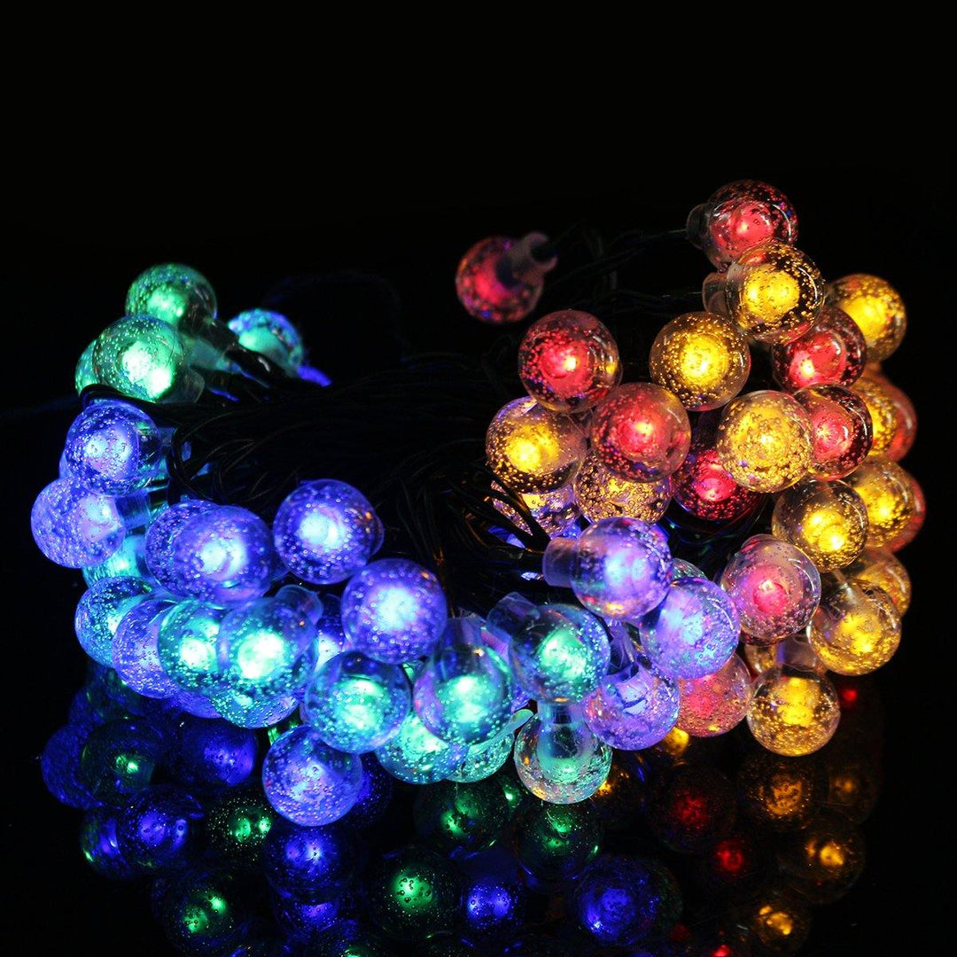 12M 8 Modes 100LED Solar String Light Crystal Ball Fairy Lamp Wedding Holiday Home Wedding Party - MRSLM