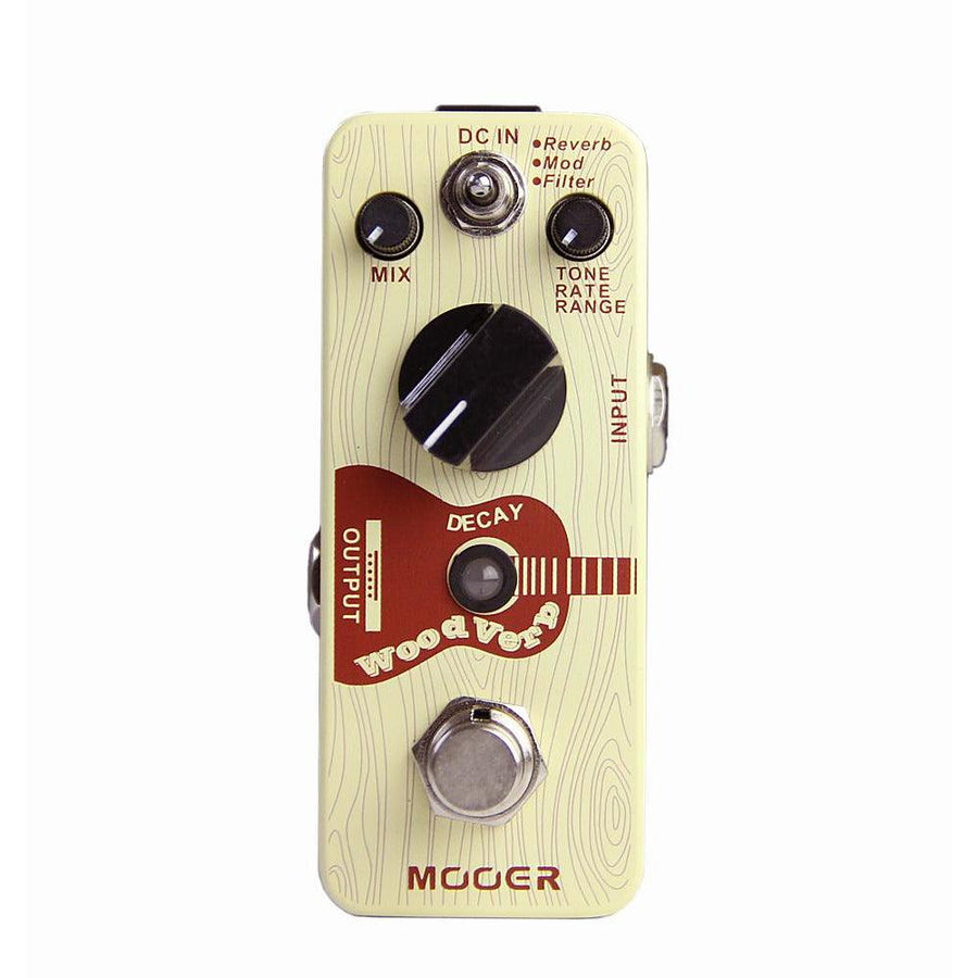 Mooer WoodVerb Acoustic Guitar Reverb Pedal Digital Reverb Pedal Reverb/Mod/Filter Modes True Bypass Micro Series Compact Pedal - MRSLM