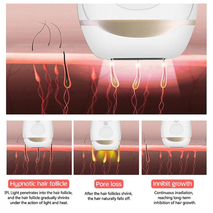 350000 Pulses IPL Laser Epilator Full Body Permanent Hair Removal Women Men Depilatory Kit - MRSLM