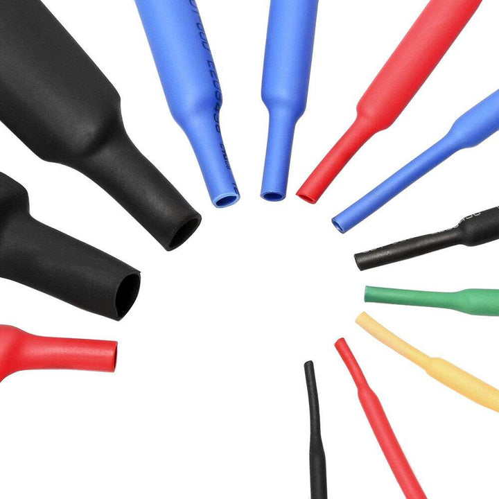 328Pcs Heat Shrink Tube Sleeving Wrap Wire Car Electrical Cable Tube kits Polyolefin 8 Sizes Mixed Color 2:1 - MRSLM