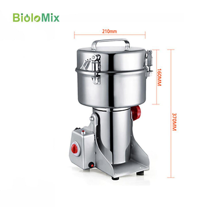 BioloMix 2000G Swing Type Electric Grains Herbal Cereals Dry Food Grinder Flour Powder Machine Miller Crusher Grinding Machine - MRSLM