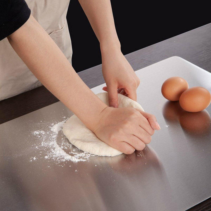 Stainless Steel Kitchen Chopping Board Block Easy Clean Cutting Board Fruit Vegetable Meat Chopping Board Practical Kitchen Tool - MRSLM