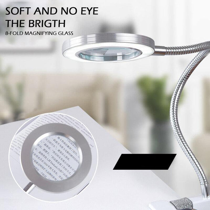 LED Tattoo Lamp Beauty Mirrors Lamp Magnifying Glass Cold Light Clip Lamp - MRSLM