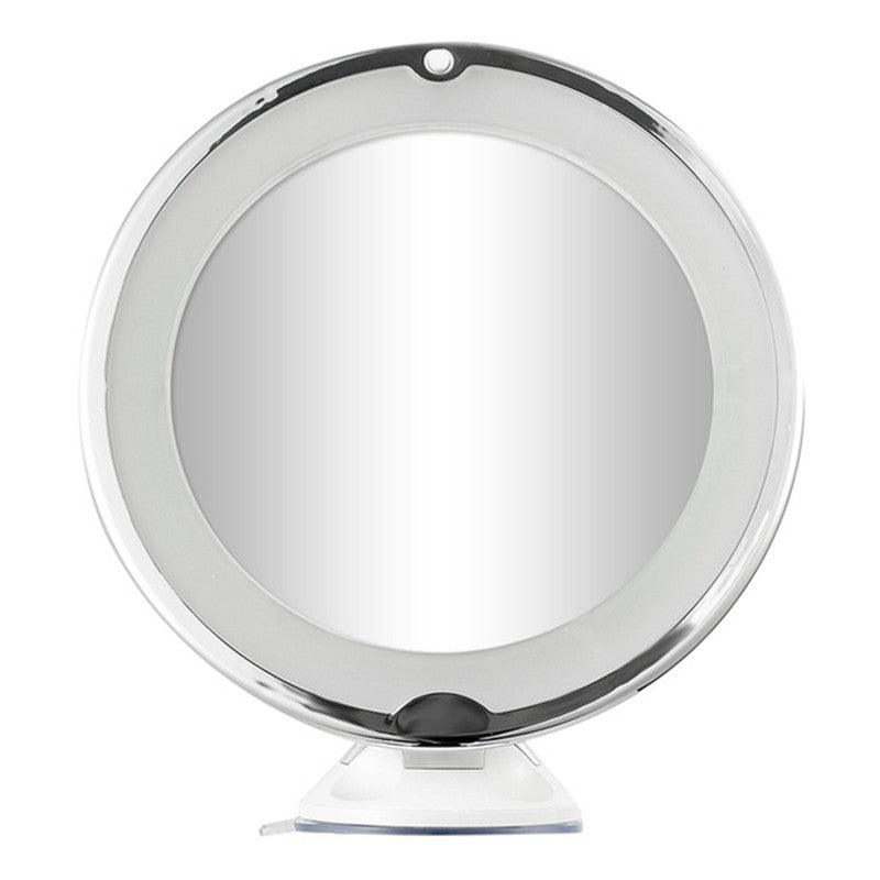 10x Magnifying Makeup Vanity Cosmetic Round Bathroom Mirrors with LED Light - MRSLM