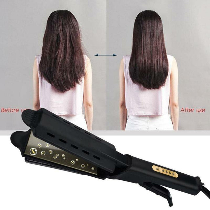 Hair Straightener Four-gear temperature adjustment Ceramic Tourmaline Ionic Flat Iron Curling iron Hair curler For Women hair - MRSLM
