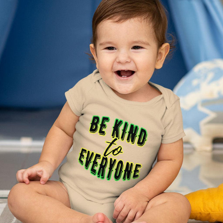 Be Kind to Everyone Baby Jersey Onesie - Positive Baby Bodysuit - Graphic Baby One-Piece - MRSLM