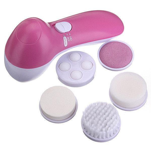 5 In 1 Electric Facial Face Cleansing Brush Set Multifunction Massage Skin Care - MRSLM