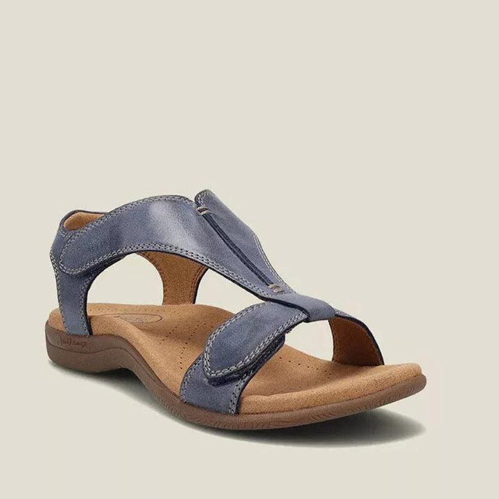 Women's Platform Wedge Velcro Strap Sandals With Large Thick Soles Velcro Buckle - MRSLM