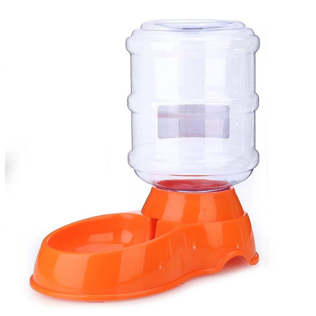 3.5L Large Bottle Automatic Pet Drink Dispenser Dog Cat Feeder Waterer Bowl Dish - MRSLM