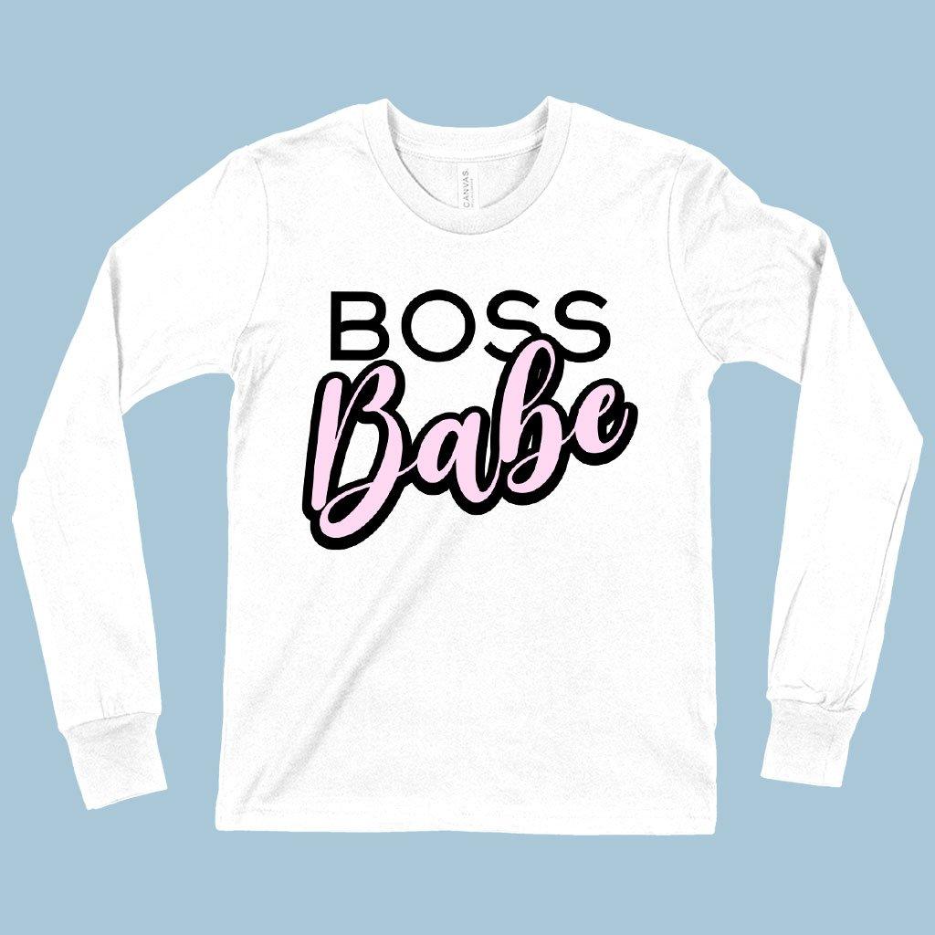 Kids' Boss Babe Graphic Long Sleeve T-Shirt - MRSLM