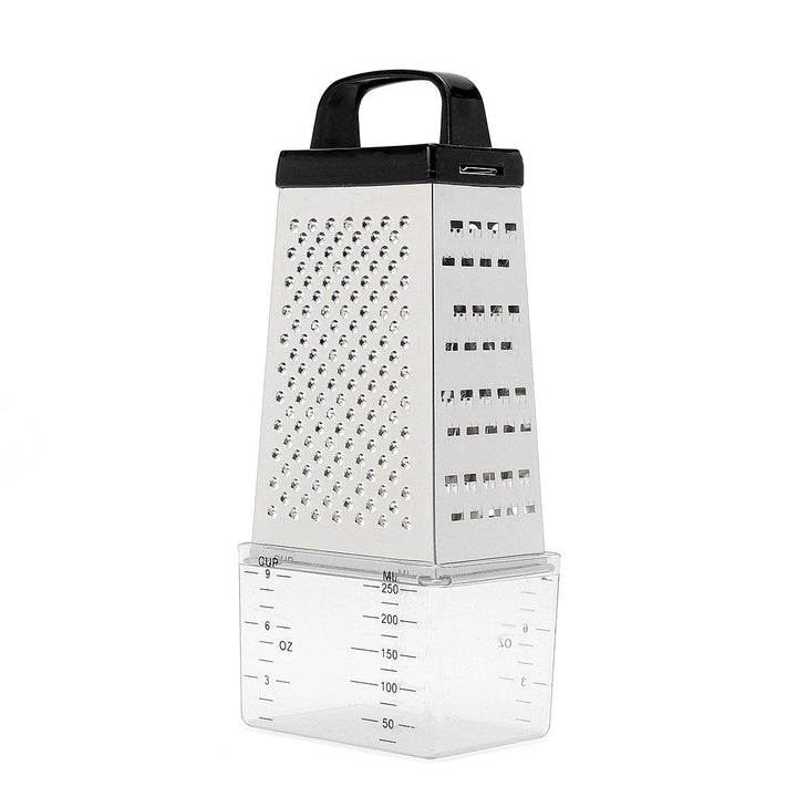 Grater Box Stainless Steel 4 Sided Multi Funtion Cheese Vegetable With Container Lunch Box - MRSLM