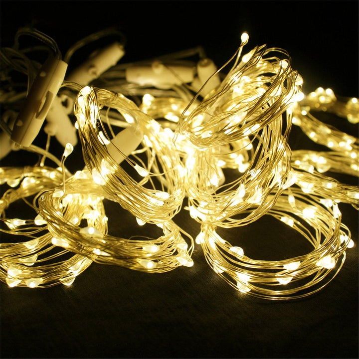 USB 5V RC Remote-Control 200/300LED Curtain Lamp String Fairy Lights Indoor Outdoor Garden Party Wedding Xmas - MRSLM