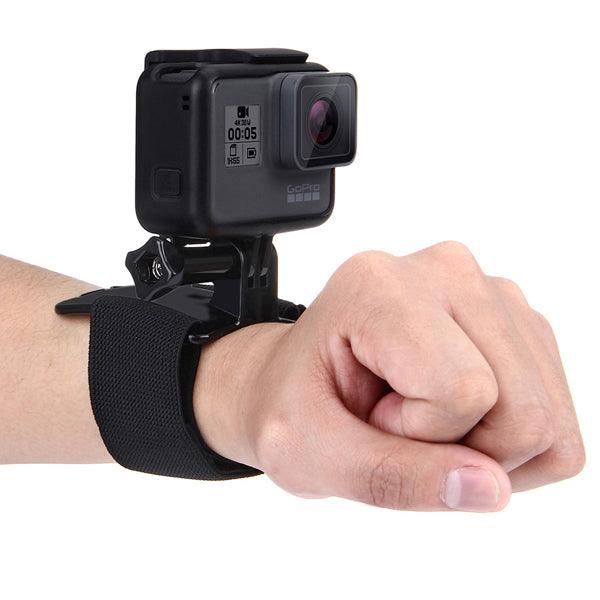 PULUZ Hand Wrist Arm Leg Straps 360-degree Rotation Mount for Gopro SJCAM Yi Action Camera - MRSLM