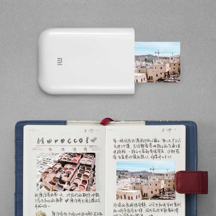 XIAOMI 3 Inch Pocket 300 DPI AR ZINK Bluetooth Photo Printer - White - MRSLM