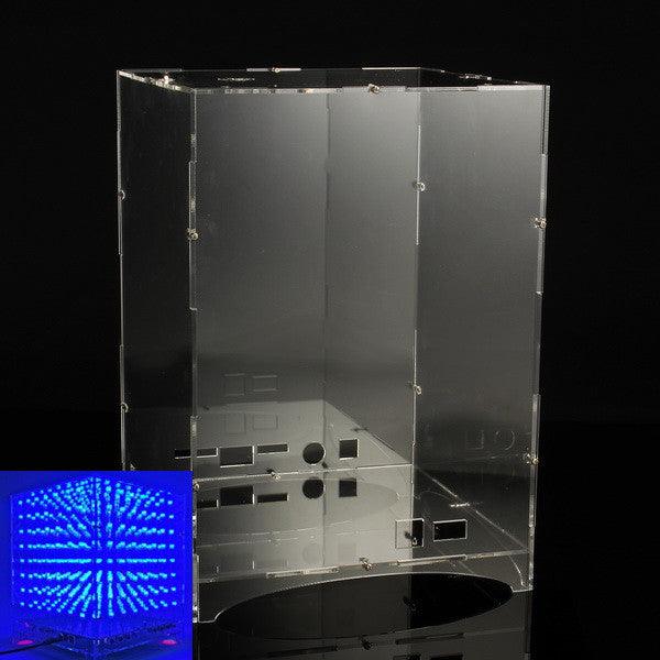 Transparent Acrylic Module Case Housing For 8x8x8 3D Light Cube Kit - MRSLM