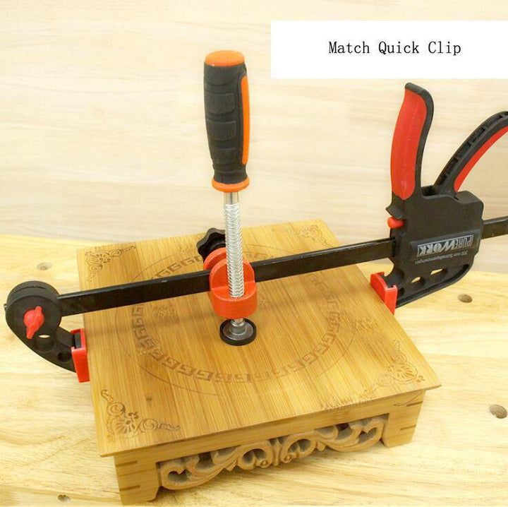 Woodworking Edge Clamp F Clamp Quick Clamp Function Expansion Auxiliary Tool Fixing Clamp - MRSLM