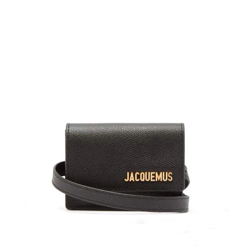 mini double belt crossbody card holder, view 5 - MRSLM