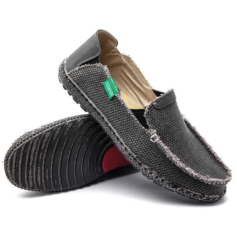 Men's Canvas Korean Style Breathable Casual Cloth Shoes - MRSLM