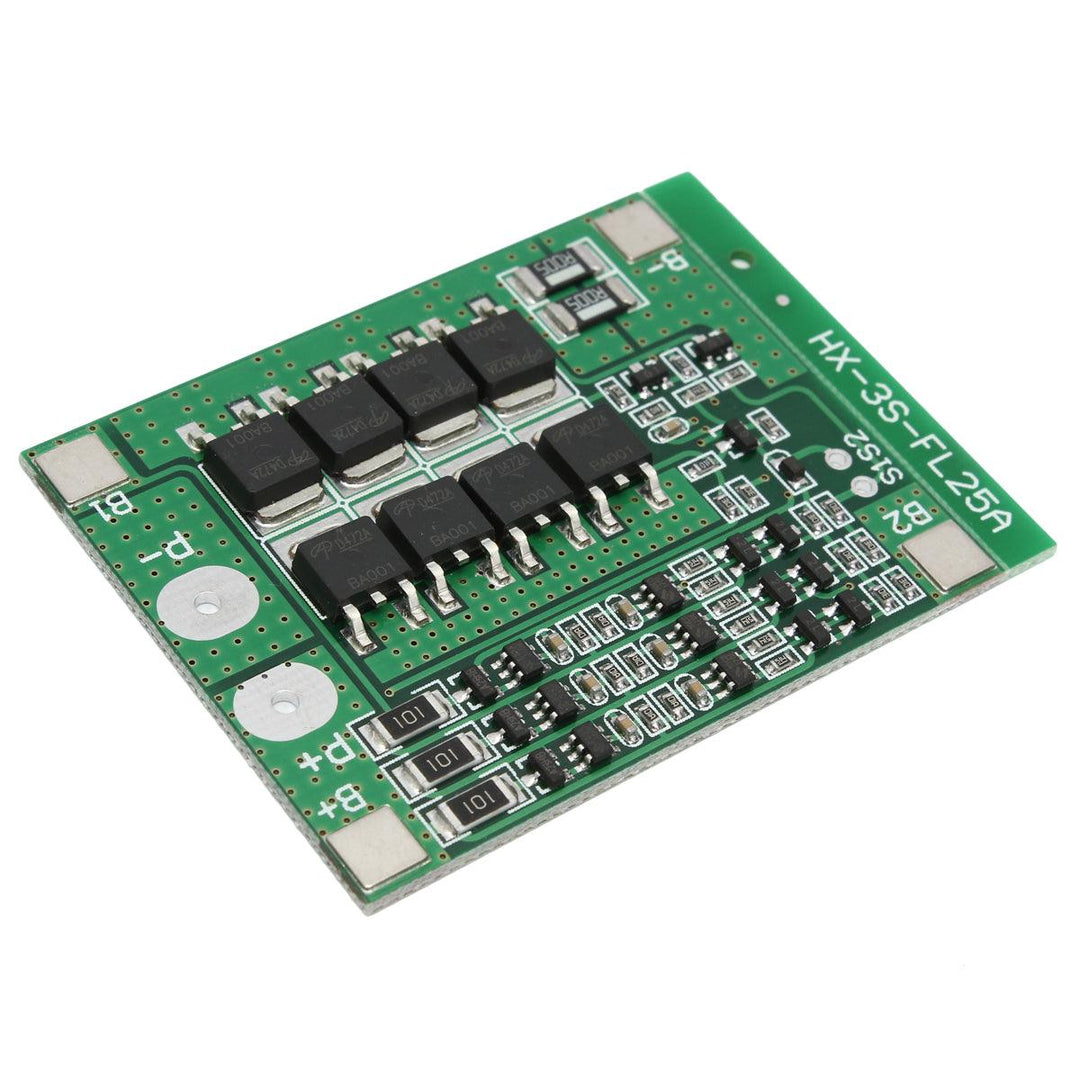 10pcs 3S 11.1V 25A 18650 Li-ion Lithium Battery BMS Protection PCB Board With Balance Function - MRSLM