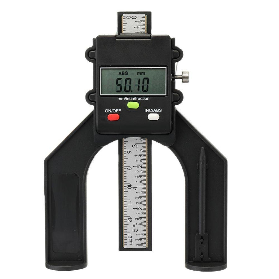 Drillpro LCD Digital Slide Caliper Vernier Ruler 0-80mm Height and Depth Gauge with Magnets Router Table Saw - MRSLM