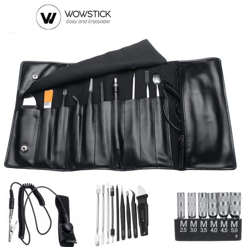 Wowstick 1+ Tools Kit Accessories Tweezers Scythe Cleaning Brush Anti-static Wrist Strap for DIY Repair - MRSLM