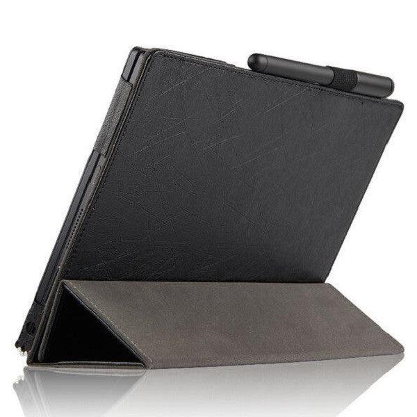 PU Leather Folding Stand Case Cover for Lenovo Yoga Book Tablet (Gold) - MRSLM