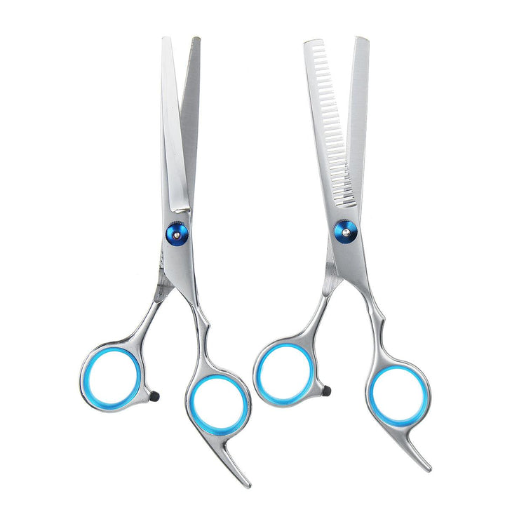15PCS Barber Hair Cutting Shears Professional Scissors set Thin Salon Hairdress - MRSLM