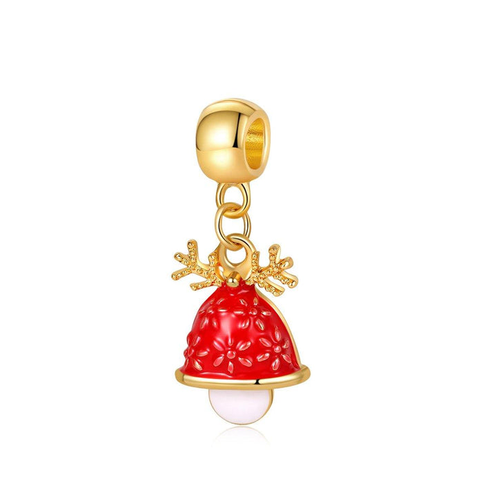 Christmas Jewelry Gift Calendar Cloth Bag Bracelet Necklace Beads DIY Gift Set (Red) - MRSLM