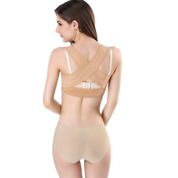 Humpback Correction Belt Sitting Posture Corrector Body Shaping Corset Chest Gathered Underwear - MRSLM
