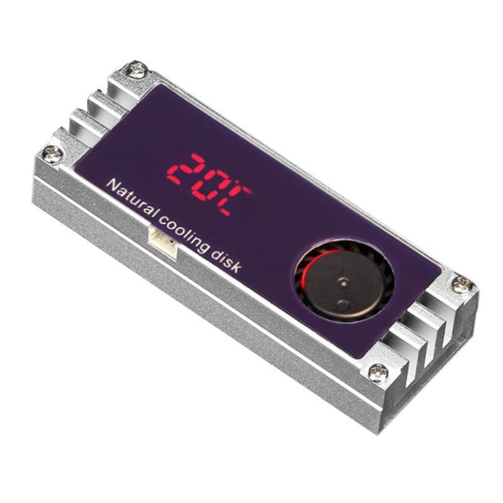 AX002-M.2 SSD Heatsinks Heat Temperature OLED Screen Digital Display Solid State Hard Disk Radiator Aluminum M.2 Cooling Cooler - MRSLM