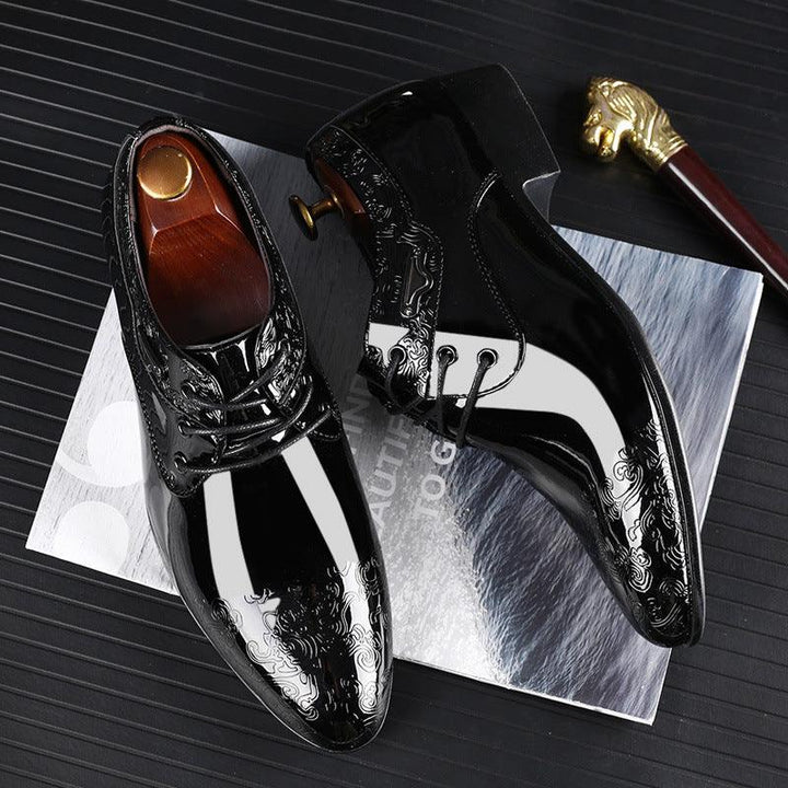 Glossy Men's Business Formal Shoes Fashion Casual Shoes - MRSLM